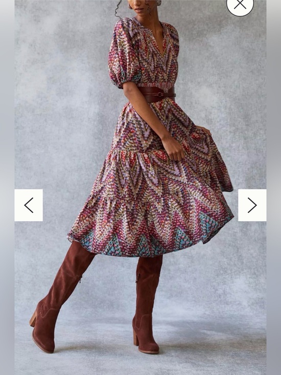 Anthropologie Dresses & Skirts - Anthropologie Smocked-Waist Midi Dress in Multicolor
